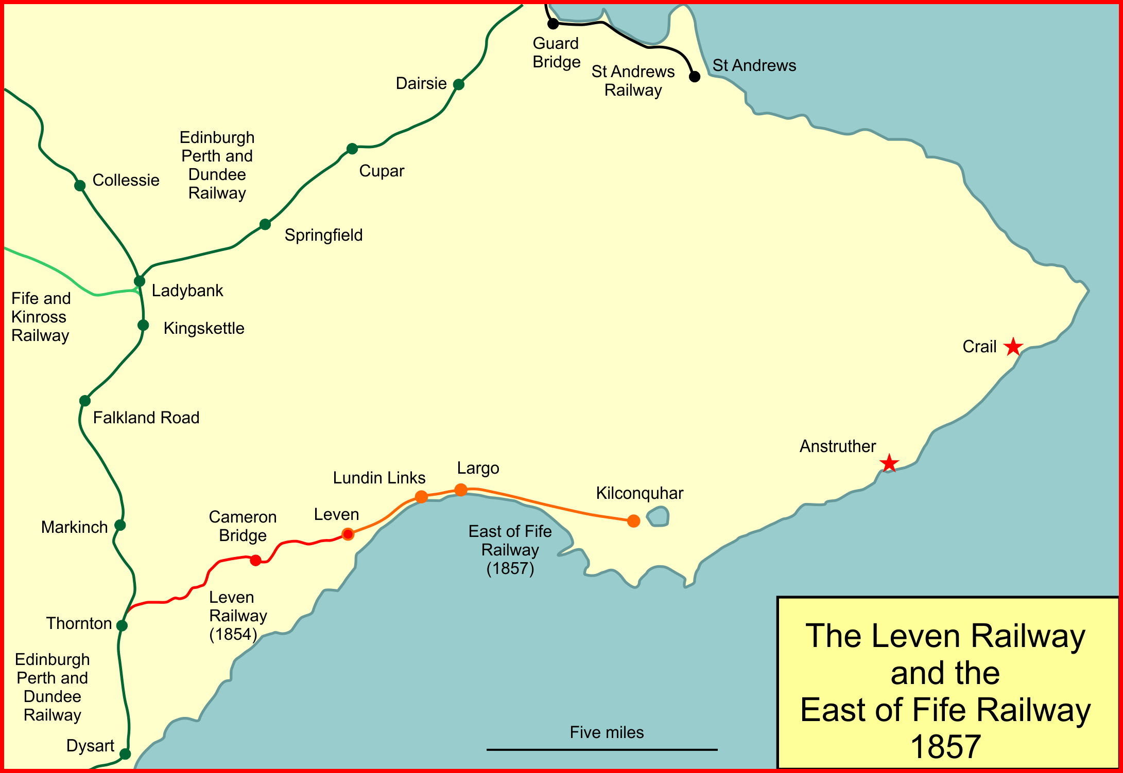 Fife coastal railway 1857