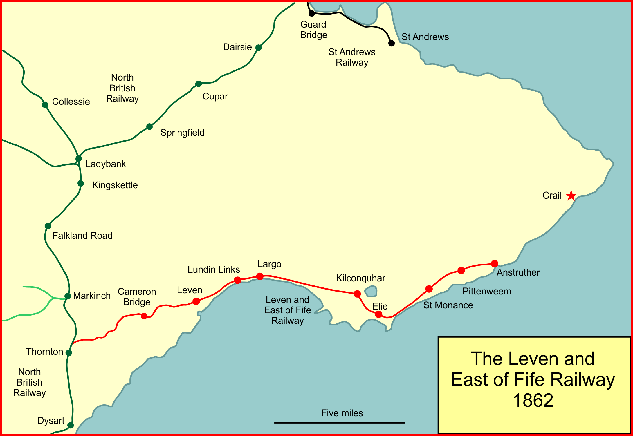 Fife coastal railway 1862