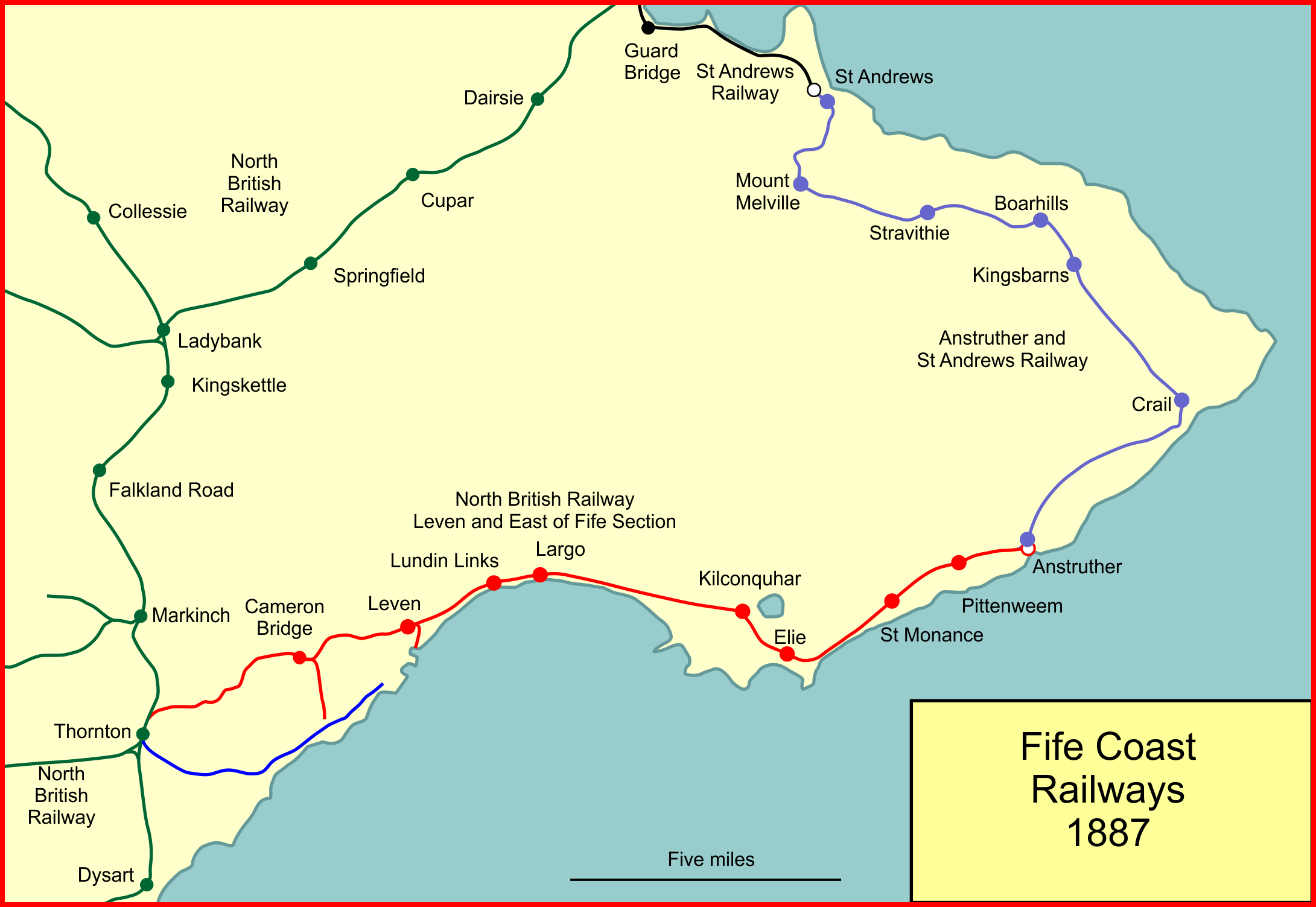 Fife coastal railway 1887